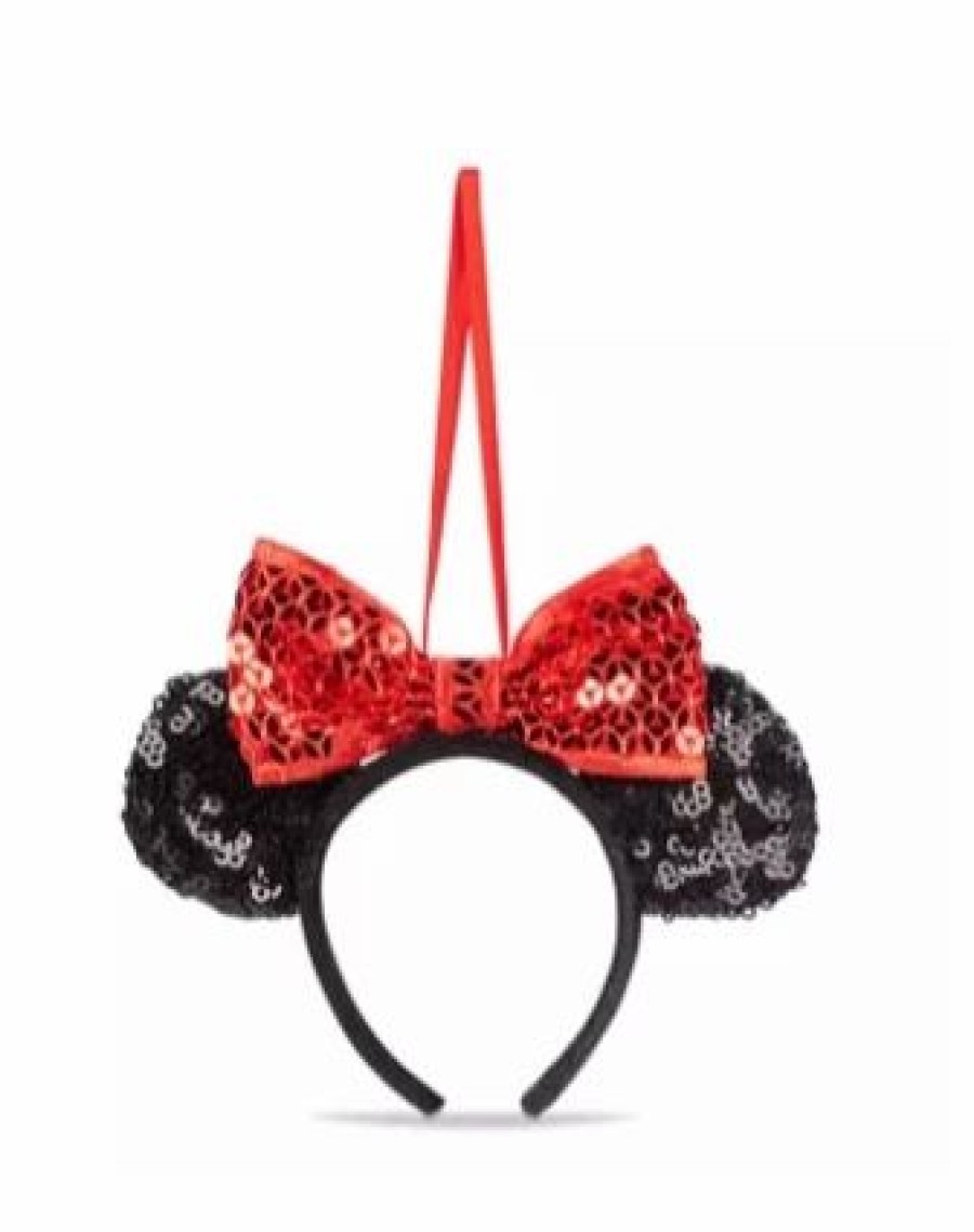 Holidays * | Outlet Disney Ear Headband Ornament Minnie Mouse Sequin