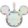 Holidays * | Outlet Disney Christmas Ornament Crystal Mickey Icon Faceted