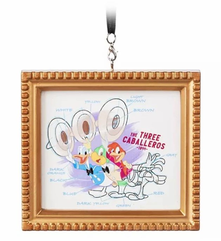 Holidays * | Buy Disney Canvas Ornament The Three Caballeros Framed