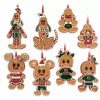 Holidays * | Wholesale Disney Ornament Set Mickey And Friends Gingerbread Men Cookie