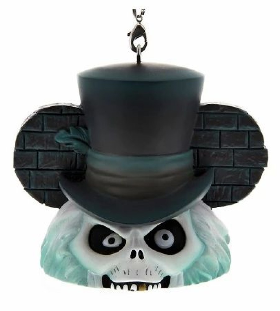 Holidays * | Best Deal Disney Ears Hat Ornament Haunted Mansion Hatbox Ghost Light Up