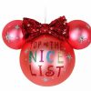 Holidays * | Best Pirce Disney Mickey Ears Icon Ornament Minnie Mouse Nice List