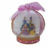 Holidays * | Discount Disney Christmas Ornament Princess Glass Globe Pink