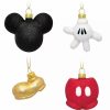 Holidays * | Hot Sale Disney Ornament Set Mickey Mouse Icon Body Parts Set Of 4