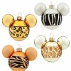 Holidays * | Best Sale Disney Christmas Ornament Set Mickey Animal Print Set Of 4