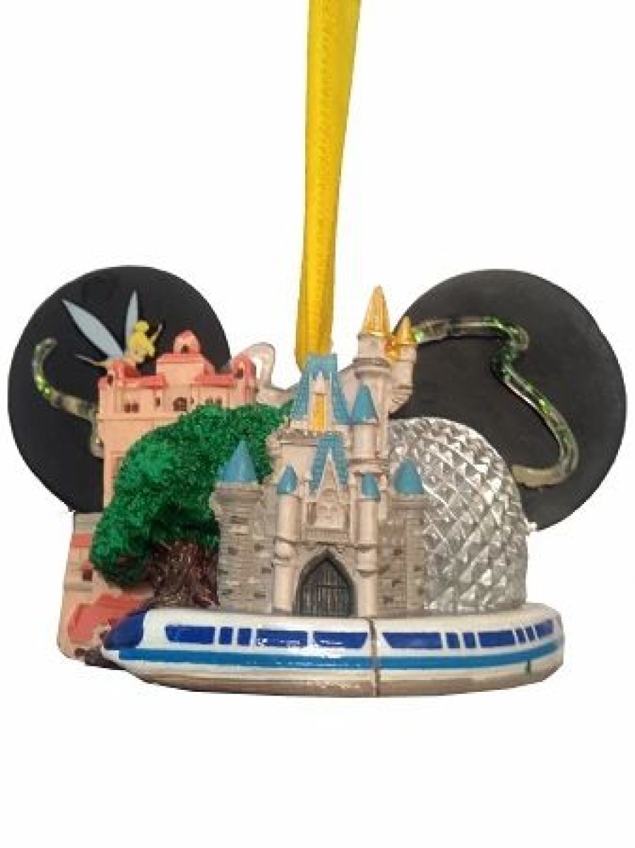 Holidays * | Best Pirce Disney Ear Hat Ornament Four Parks, One World Hollywood Tower