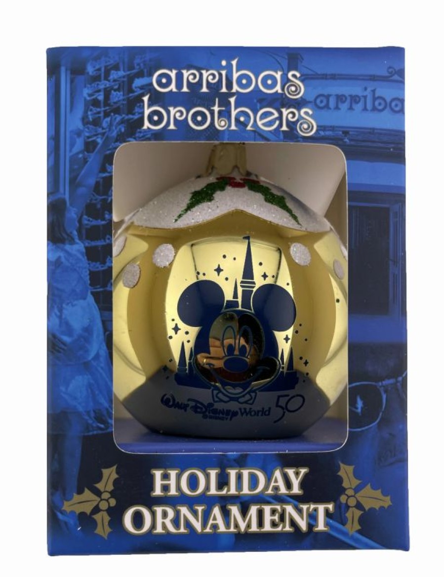 Holidays * | Top 10 Disney Arribas Ornament 50Th Anniversary Mickey Mouse