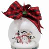 Holidays * | Wholesale Disney Globe Ornament Minnie, Daisy And Snowman