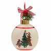 Holidays * | Outlet Disney Ball Ornament Mickey And Friends Ceramic