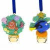 Holidays * | Cheap Disney Christmas Ornament Set Nemo And Dory Bells