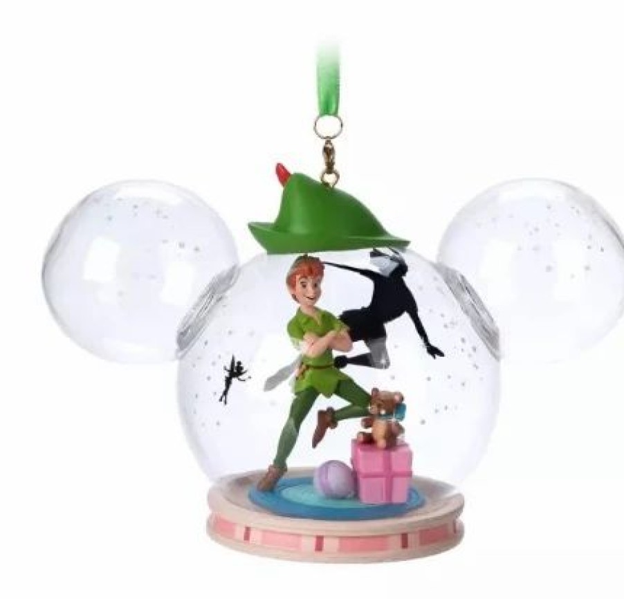 Holidays * | Budget Disney Mickey Ears Icon Ornament Peter Pan