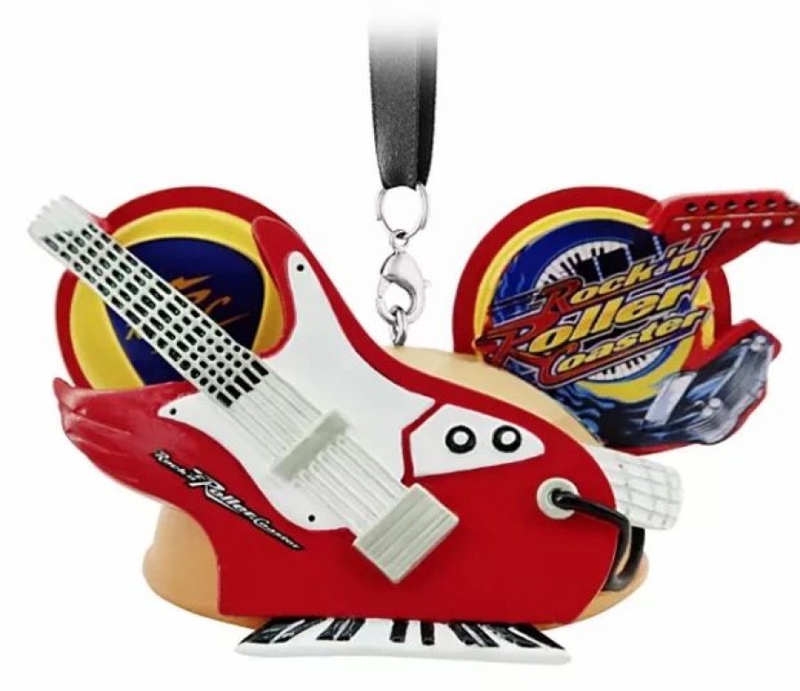 Holidays * | Deals Disney Ears Hat Ornament Rock 'N' Rollercoaster Hollywood Studios