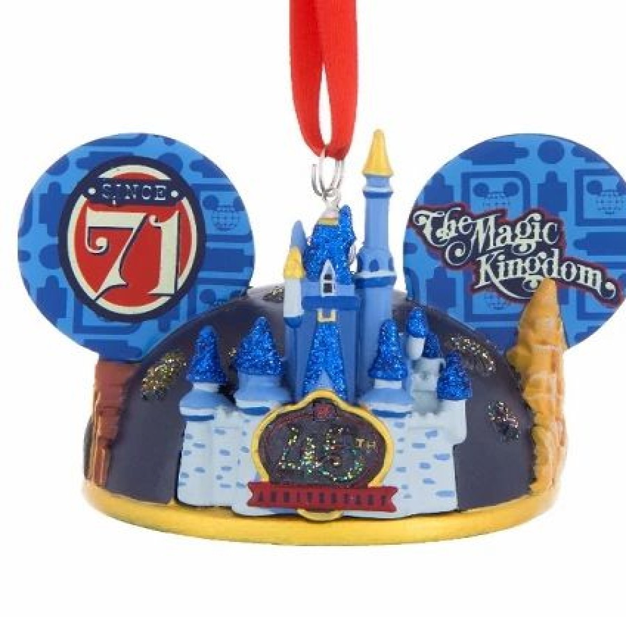 Holidays * | Hot Sale Disney Ears Hat Ornament Magic Kingdom 45Th Anniversary Light Up