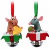 Holidays * | Best Sale Disney Bell Ornament Set Remy And Emile Ratatouille