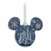 Holidays * | Promo Disney Disc Ornament Mickey Mouse Fantasyland Castle