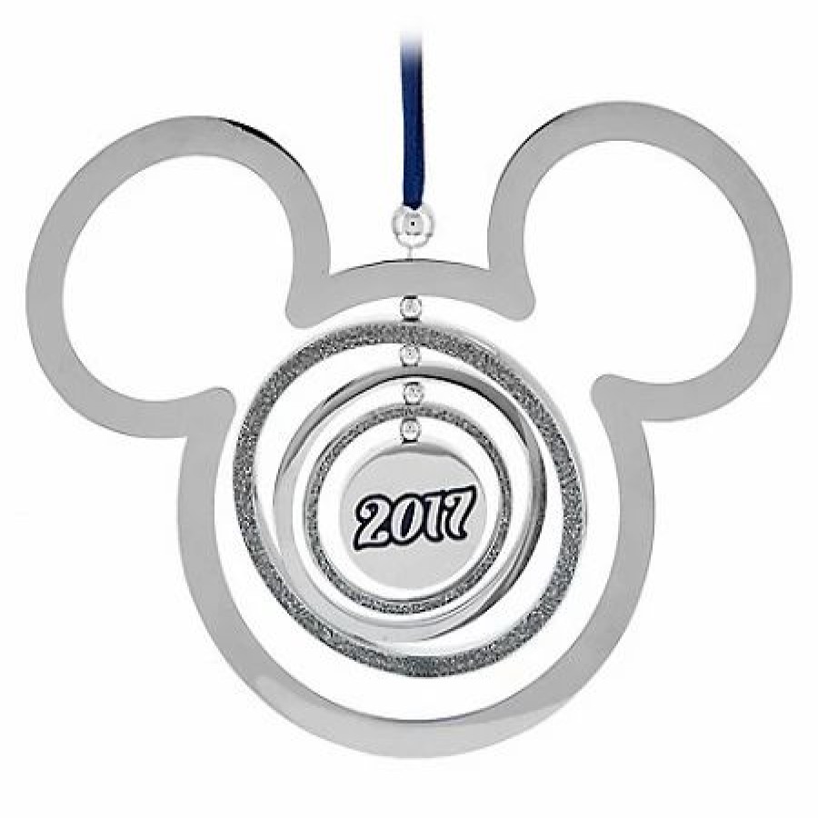 Holidays * | Outlet Disney Christmas Ornament 2017 Mickey Mouse Icon Metal Mobile