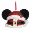 Holidays * | Cheapest Disney Ear Hat Ornament Santa Mickey Mouse Hat