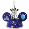 Holidays * | Best Deal Disney Ear Hat Ornament 50Th Anniversary Mickey & Minnie