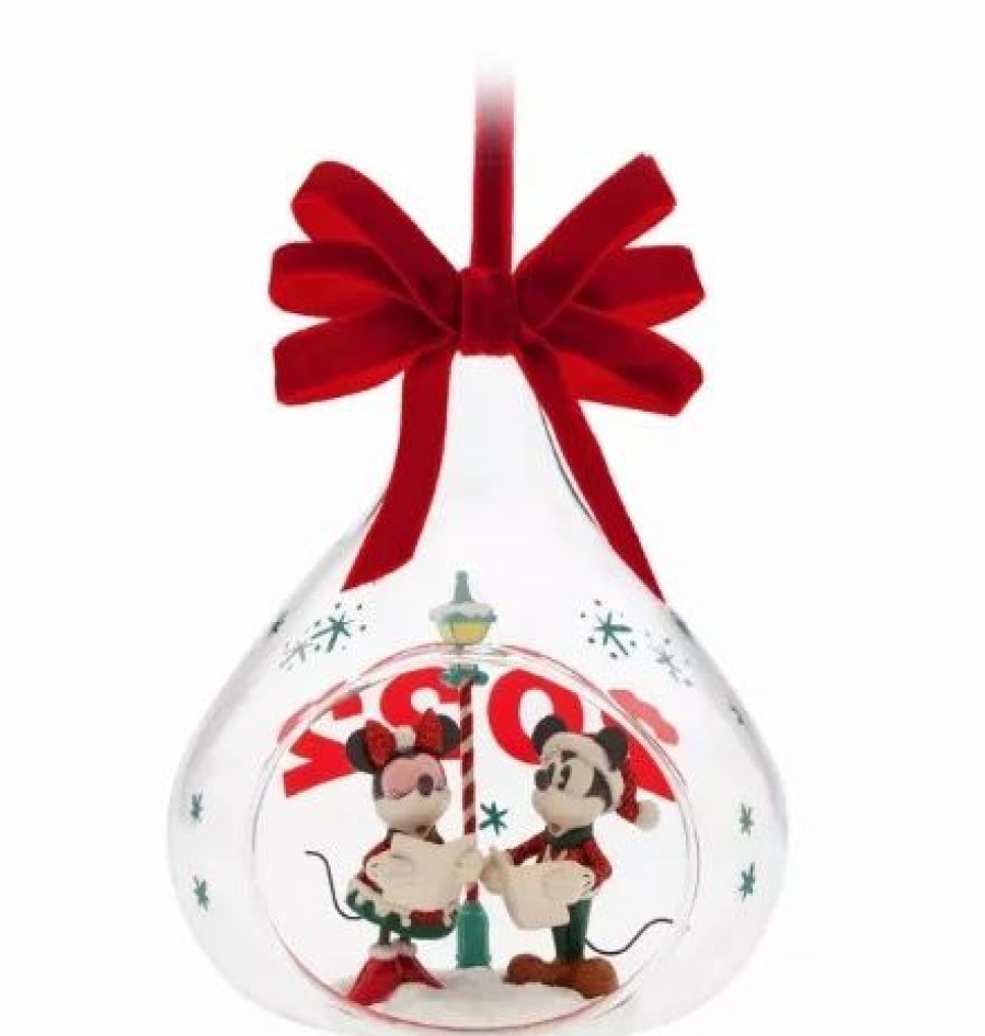 Holidays * | Top 10 Disney Globe Ornament 2022 Mickey And Minnie