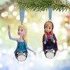 Holidays * | Flash Sale Disney Christmas Ornament Set Anna And Elsa Bells