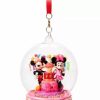 Holidays * | Best Sale Disney Globe Ornament Mickey And Minnie Happy Birthday