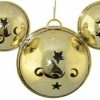 Holidays * | Brand New Disney Mickey Ears Icon Ornament Mickey Mouse Metal Bell Gold