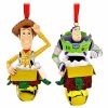 Holidays * | Flash Sale Disney Christmas Ornament Set Woody And Buzz Lightyear Bells