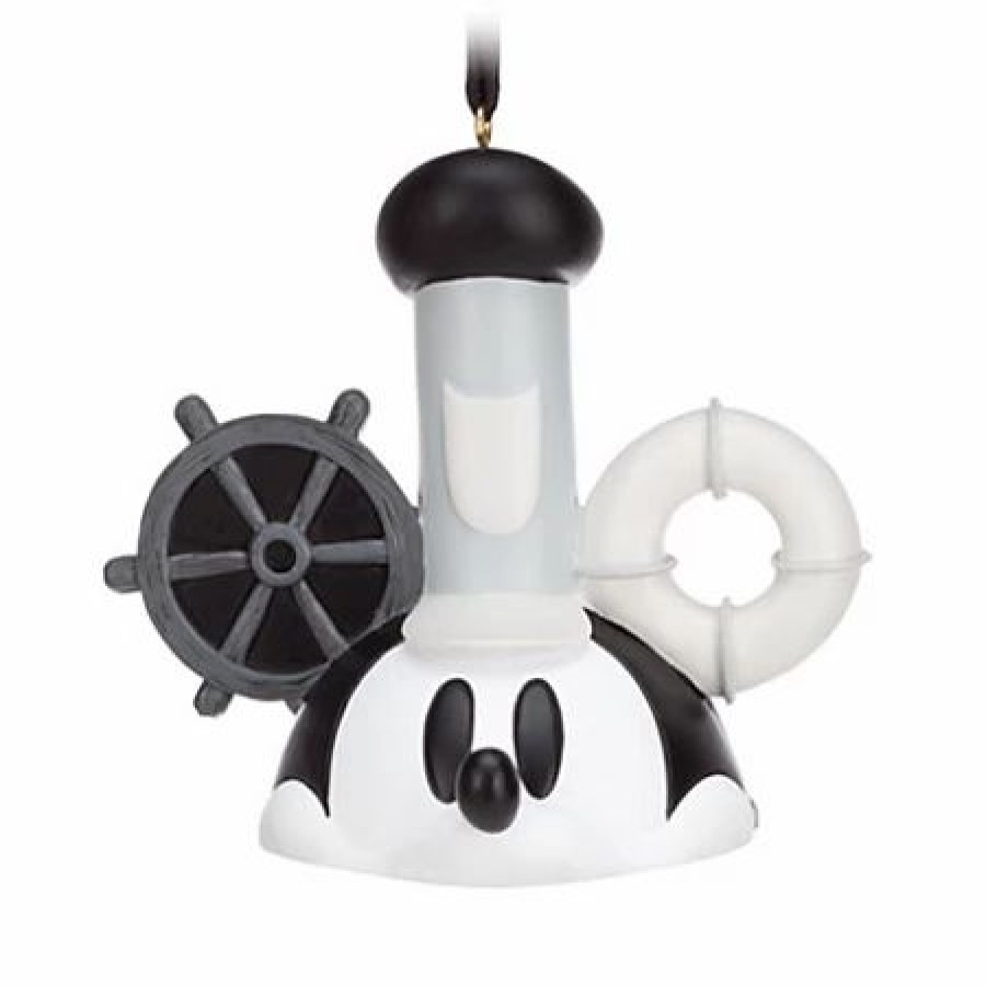 Holidays * | Outlet Disney Ear Hat Ornament Mickey Mouse Steamboat Willie