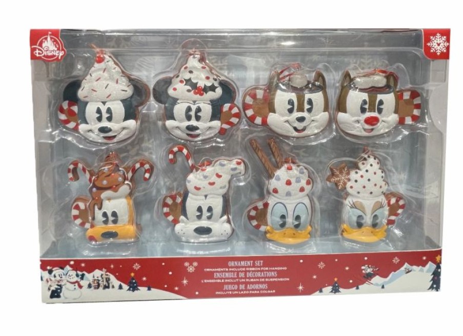 Holidays * | Hot Sale Disney Ornament Set Mickey Mouse And Friends Cocoa