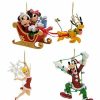 Holidays * | Cheap Disney Christmas Ornament Set Mickey And Minnie Mouse And Friends