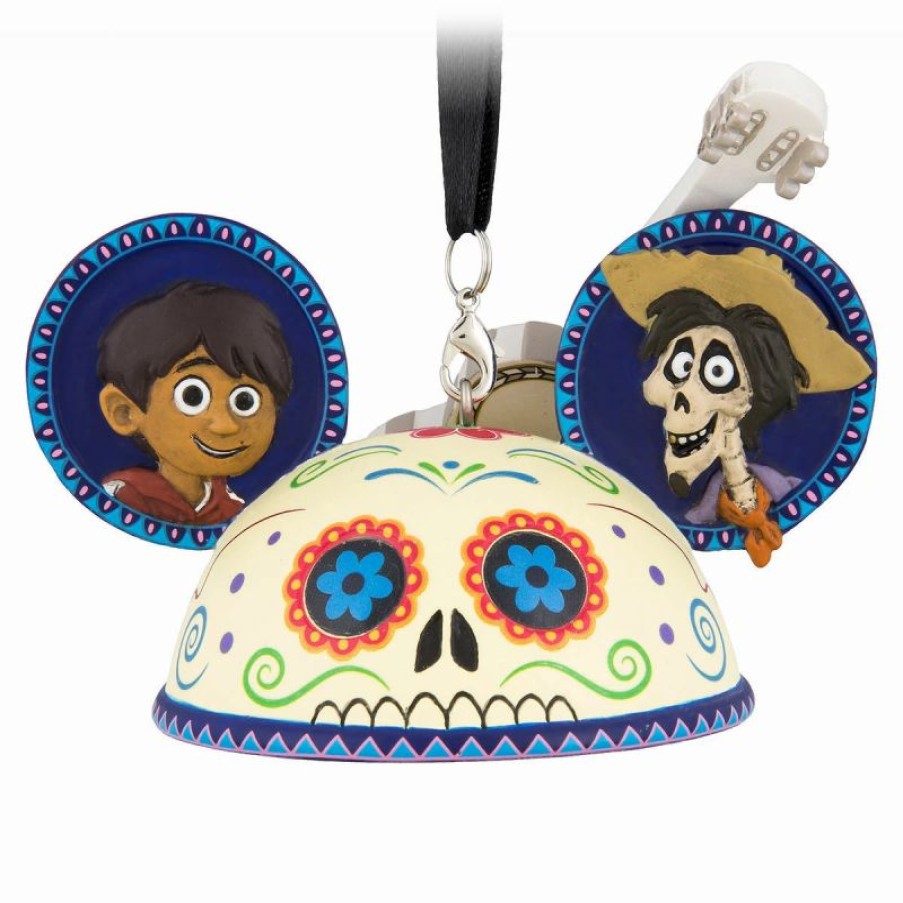 Holidays * | Cheap Disney Ear Hat Ornament Coco Miguel And Hector