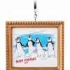 Holidays * | Cheapest Disney Canvas Ornament Penguin Waiters Framed