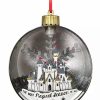 Holidays * | Flash Sale Disney Glass Ball Ornament Fantasyland Castle Light-Up Silver & Gold