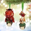 Holidays * | Hot Sale Disney Christmas Ornament Set Pumbaa And Timon Bells