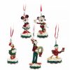 Holidays * | Flash Sale Disney Ornament Set Mickey And Friends Fab 5 Characters