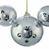 Holidays * | Cheapest Disney Mickey Ears Icon Ornament Mickey Mouse Metal Bell Silver