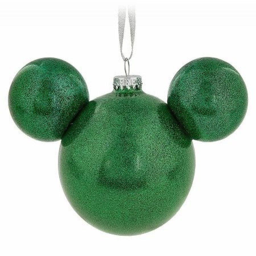 Holidays * | Coupon Disney Christmas Ornament Mickey Mouse Icon Green