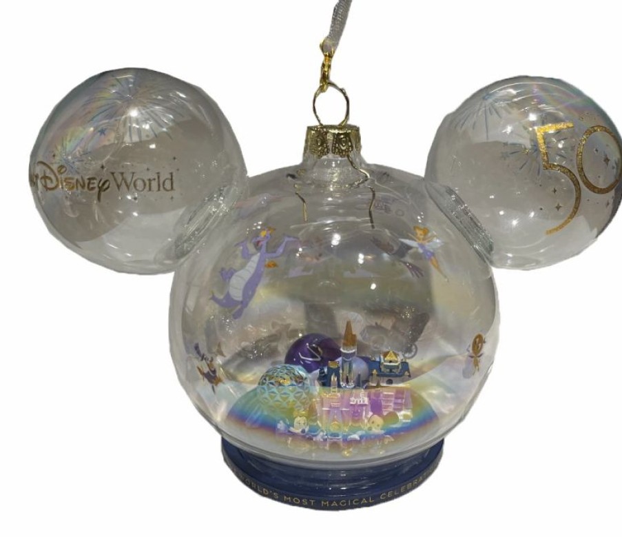 Holidays * | Top 10 Disney Mickey Ears Icon Ornament 50Th Anniversary 4 Parks