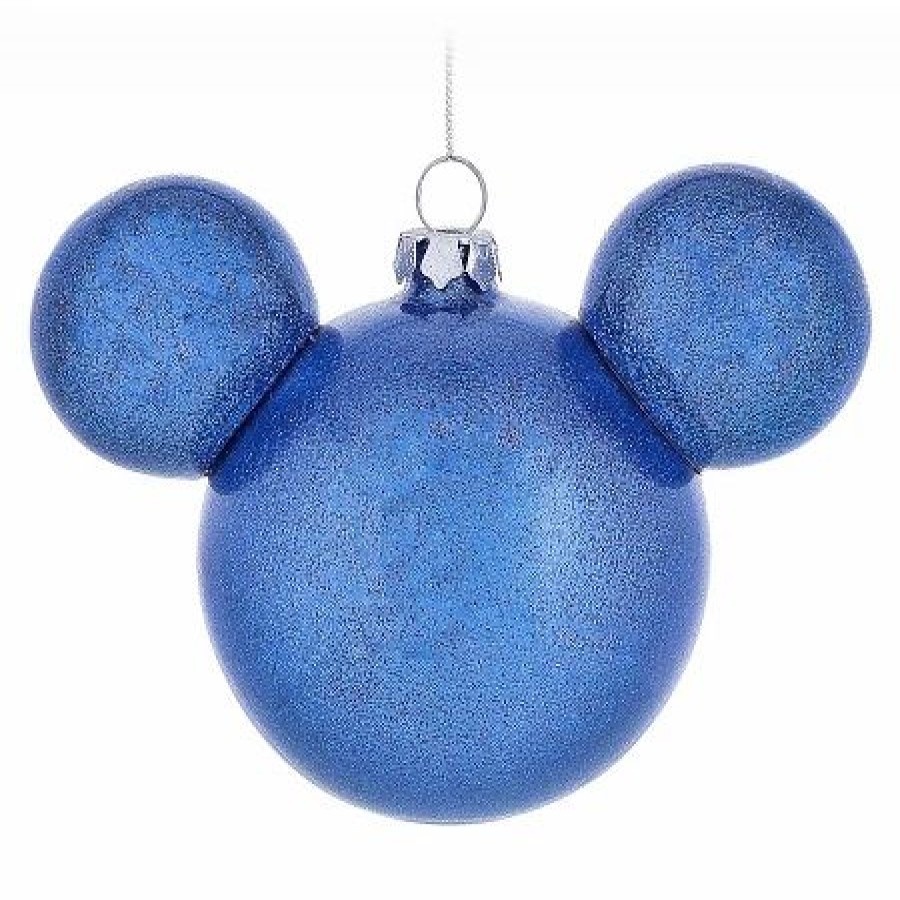 Holidays * | Best Reviews Of Disney Christmas Ornament Mickey Mouse Icon Blue