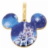 Holidays * | Buy Disney Disc Ornament Mickey Cinderella Castle Ceramic