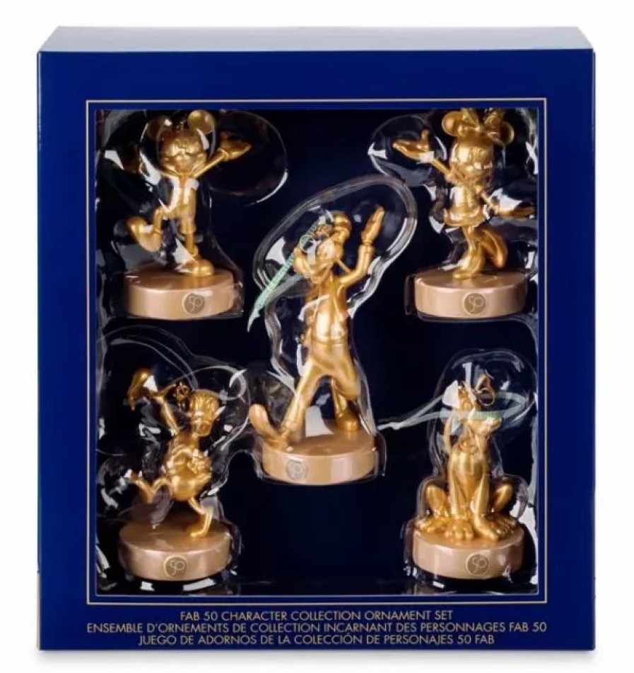 Holidays * | Best Pirce Disney Ornament Set 50Th Anniversary Magic Kingdom