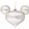 Holidays * | Promo Disney Mickey Ears Icon Ornament Mickey Mouse Icon Silver Ice