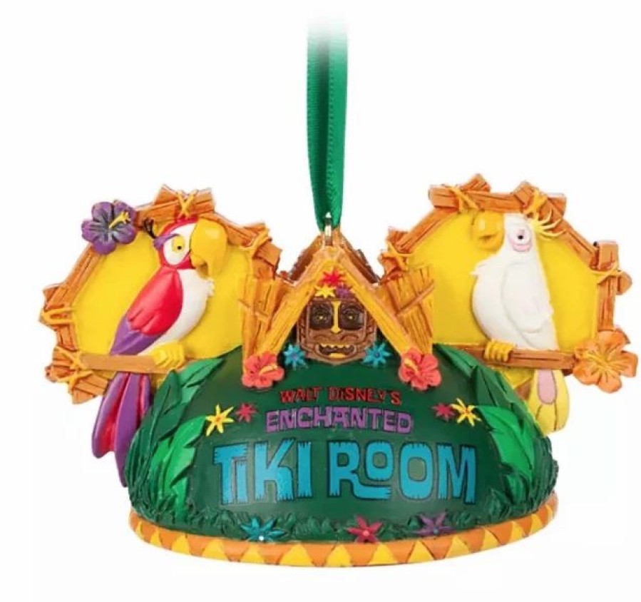 Holidays * | Best Pirce Disney Ears Hat Ornament Enchanted Tiki Room