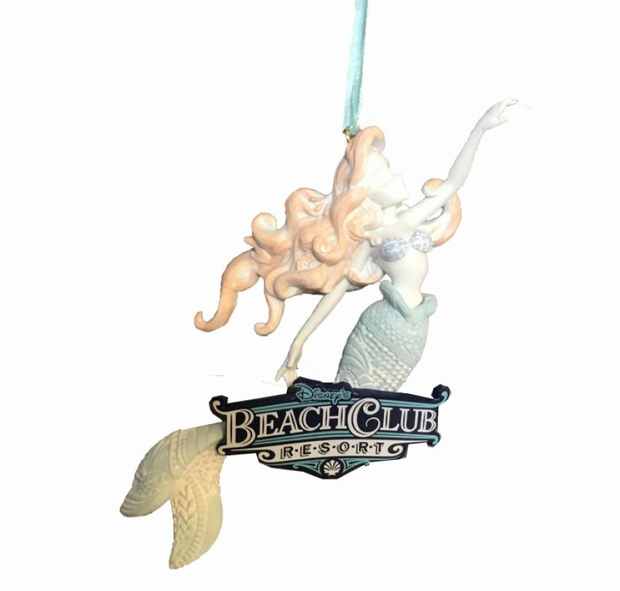 Holidays * | Top 10 Disney Resort Ornament Disney'S Beach Club Resort Mermaid