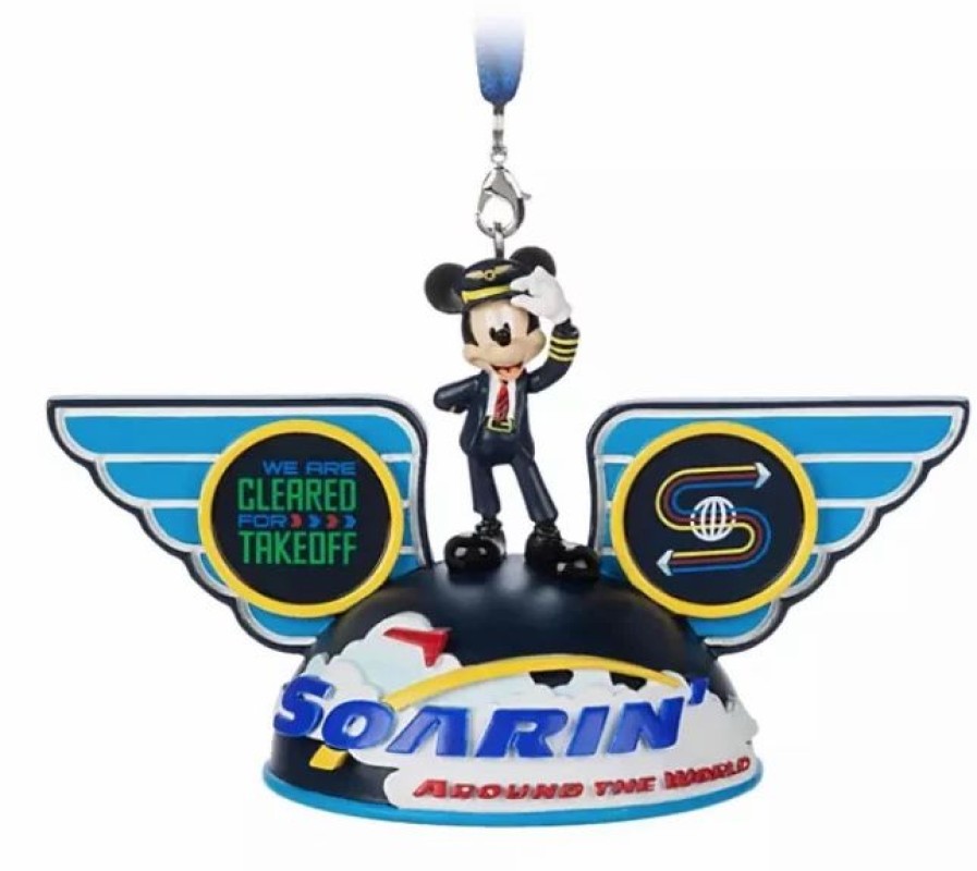 Holidays * | Discount Disney Ear Hat Ornament Mickey Mouse Soarin' Epcot