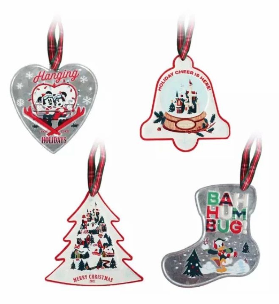 Holidays * | Outlet Disney Ornament Set 2021 Holiday Walt'S Holiday Lodge Metal