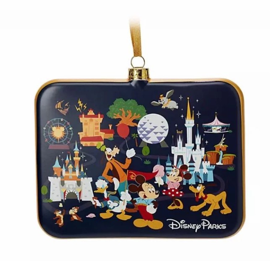 Holidays * | Brand New Disney Disc Ornament Mickey And Friends Disney Park Life