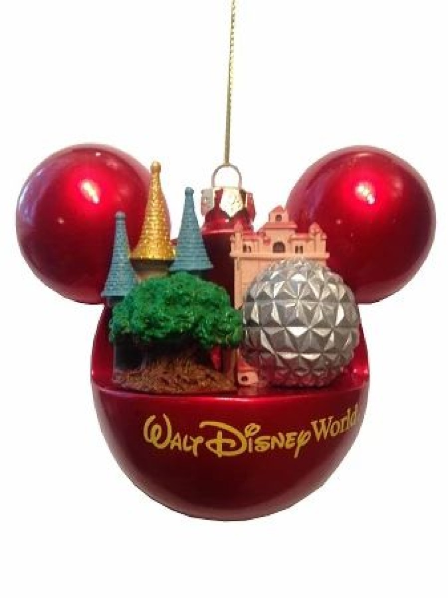 Holidays * | Brand New Disney Mickey Ears Icon Ornament Four Parks, One World Tower