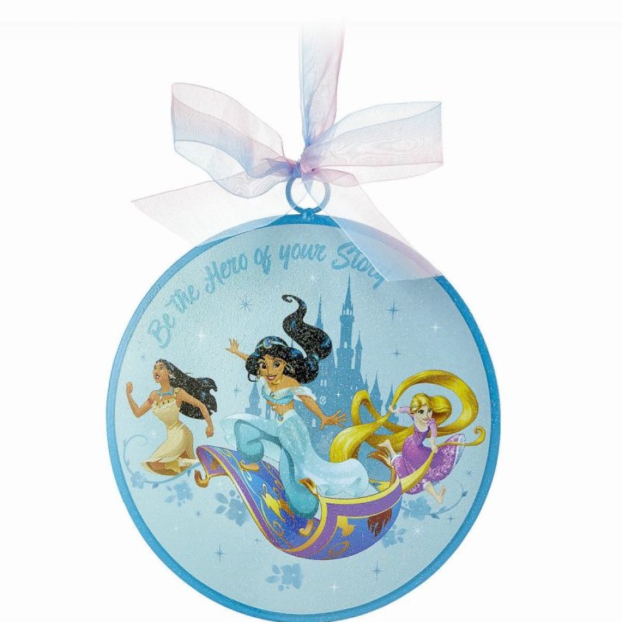 Holidays * | Outlet Disney Disc Ornament Princess Be The Hero Of Your Own Story