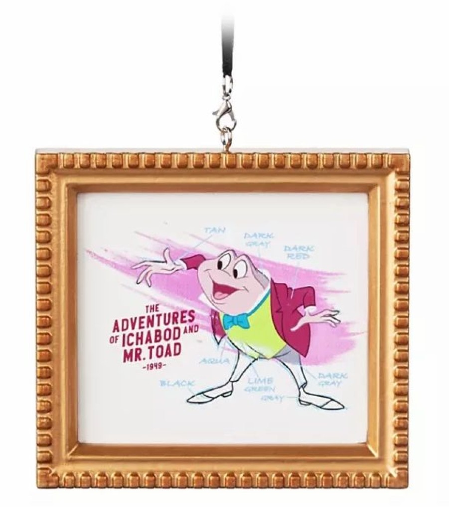 Holidays * | Budget Disney Canvas Ornament Mr.Toad Framed